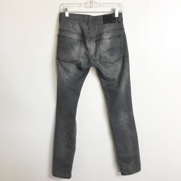 $358 R13 SKATE Slim Skinny Jeans Shredded Size 26 Womens Distressed Pants - Picture 5 of 8